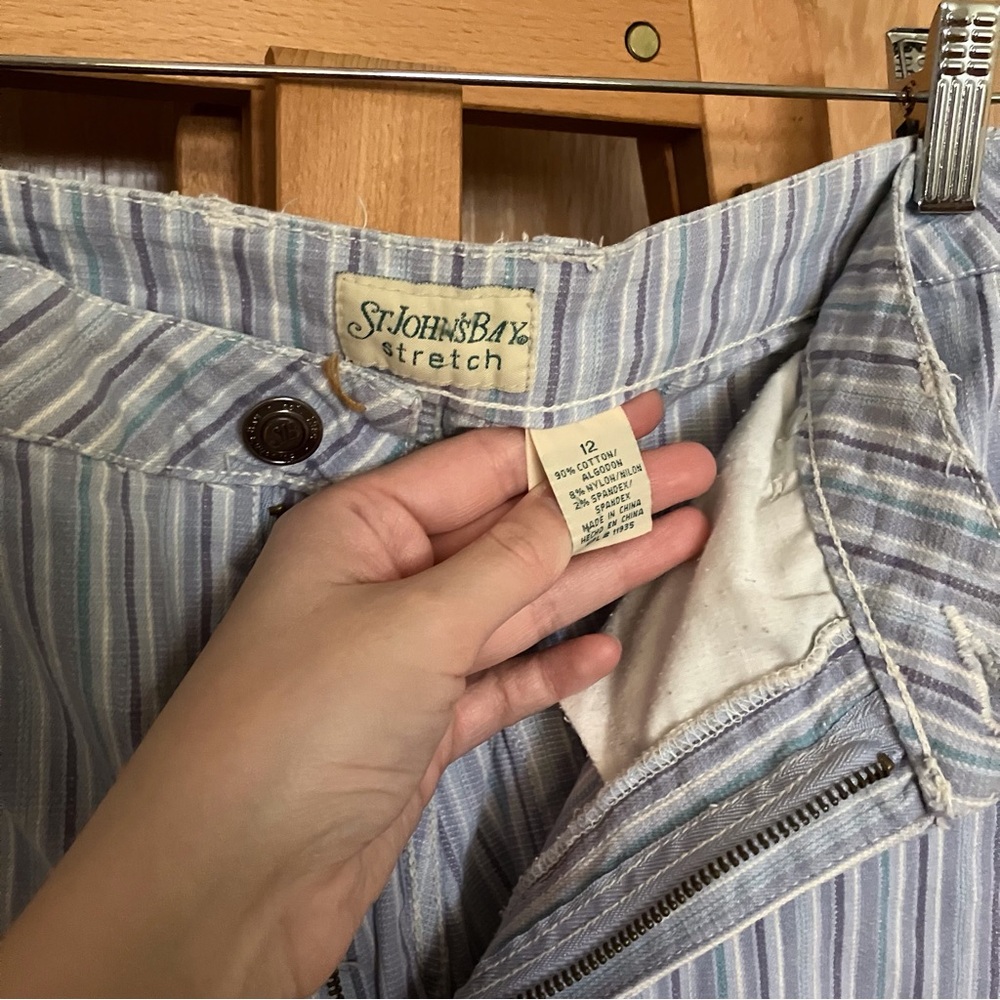 St. John's Bay stretch striped mom jeans! - Picture 7 of 8